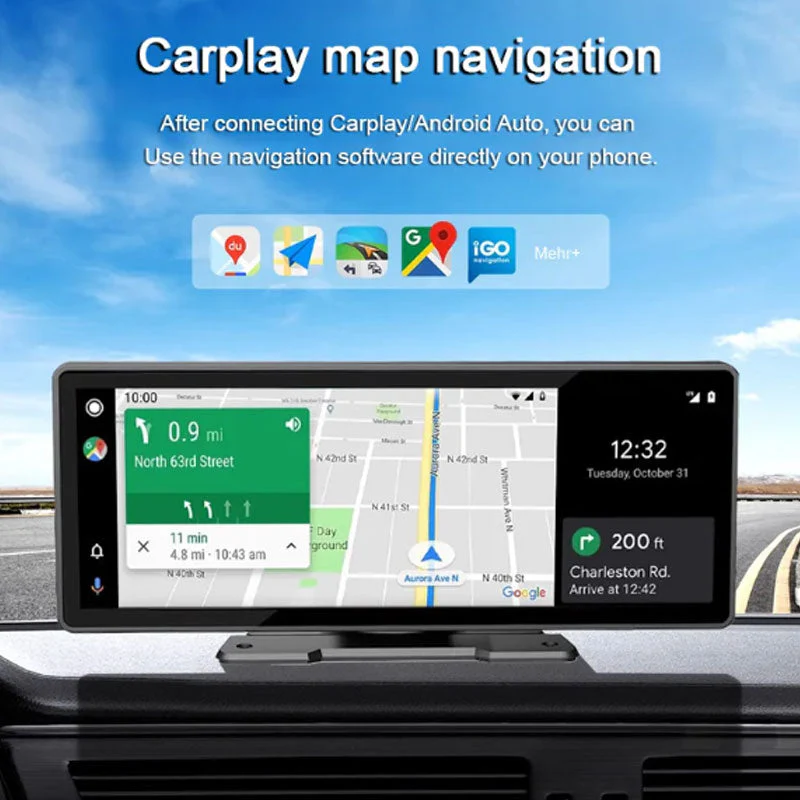 2025 Newest Portable Carplay Screen for Car, 7 Inch IPS Touchscreen Car Stereo Support Wireless Carplay DealsforYouDays - Image 4