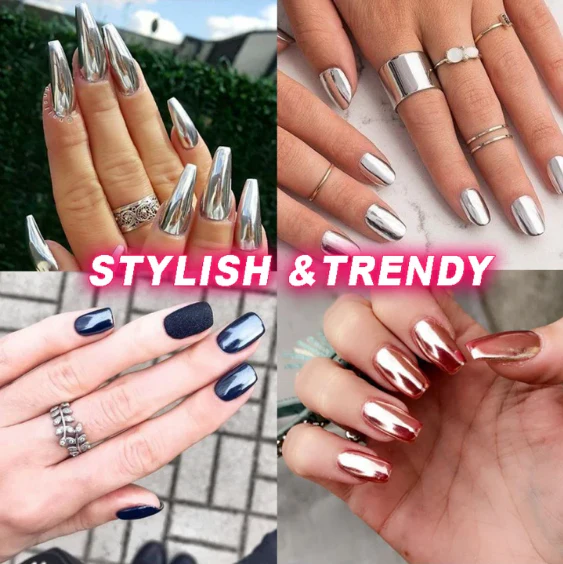 2023 Glamorous Metallic Mirror Nail Polish - Image 3