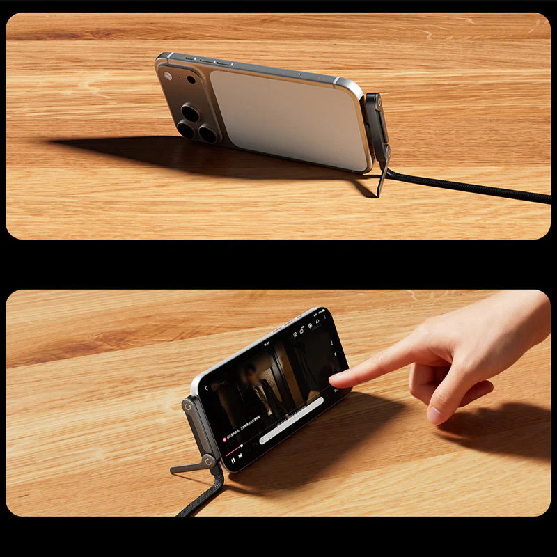 240W Fast Charging Cable with Adjustable Phone Stand - Image 7