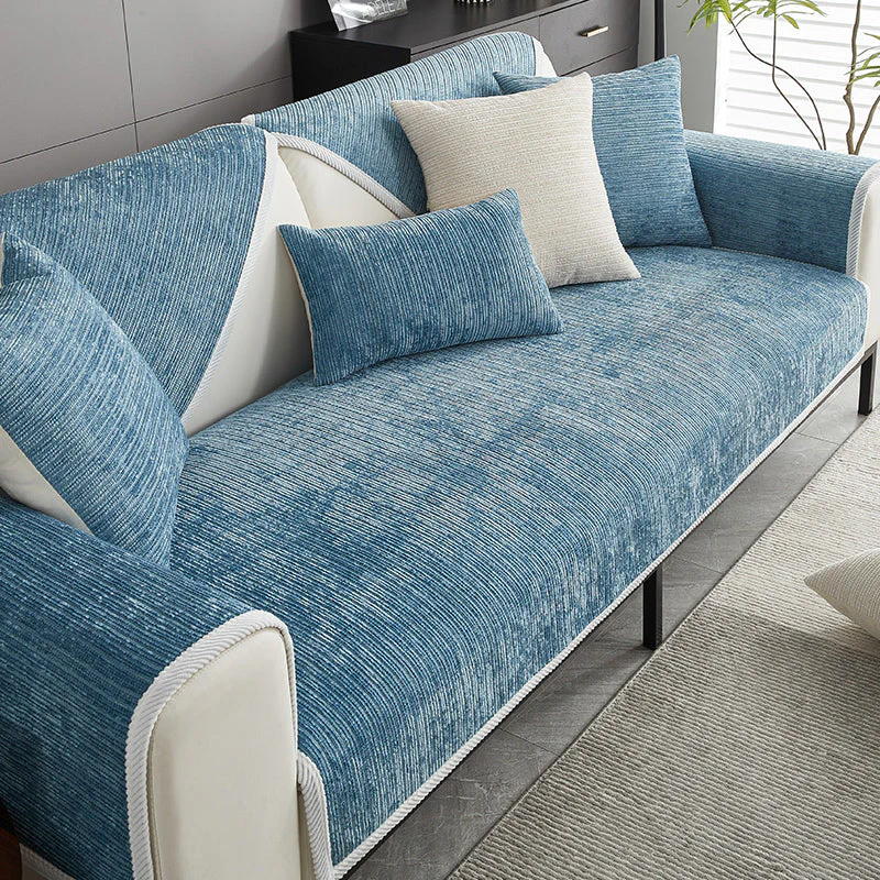 🔥Christmas Sale!🔥Simple Striped Chenille Anti-scratch Couch Cover - Image 8