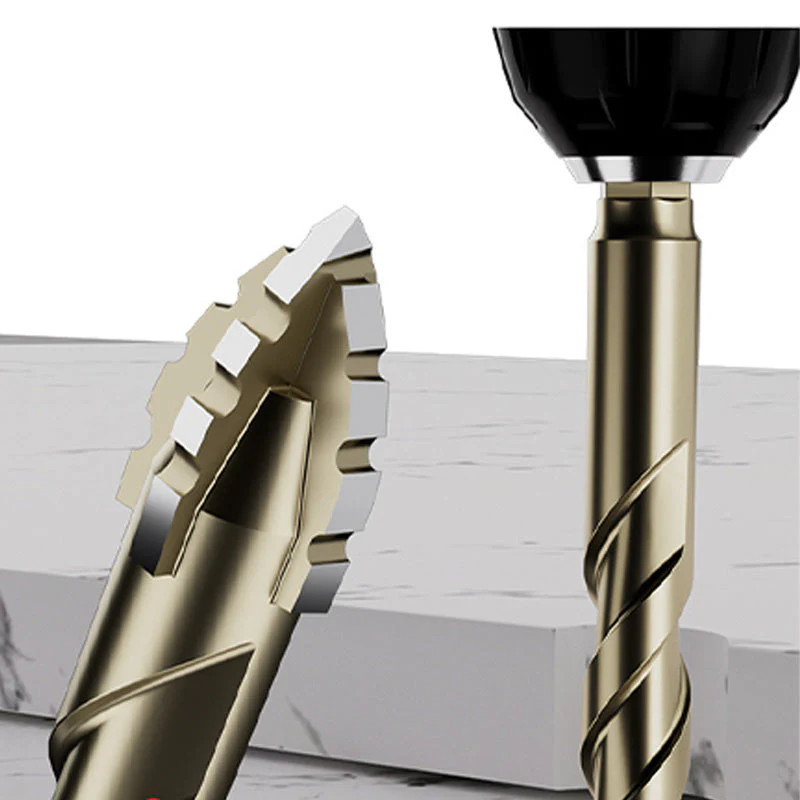 Four-Flute Sawtooth Eccentric Drill Bit 4-PCS Set - Image 5