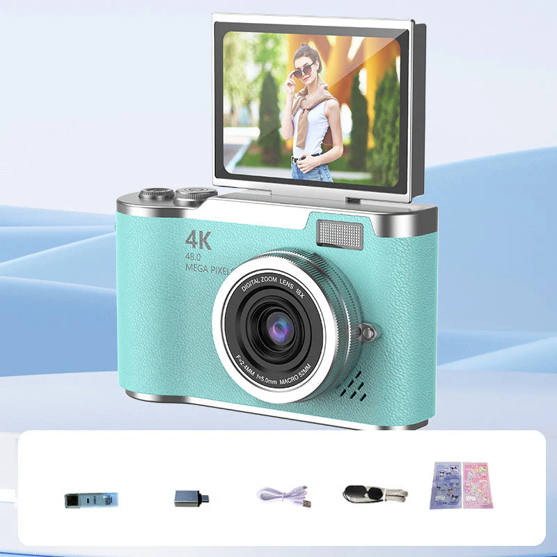 💎 60% OFF! 💎 4K HD Flip-Screen Digital Camera – 8X Zoom, Auto Focus & Rotating Screen for Vlogging & Selfies 📸🌈 - Image 19