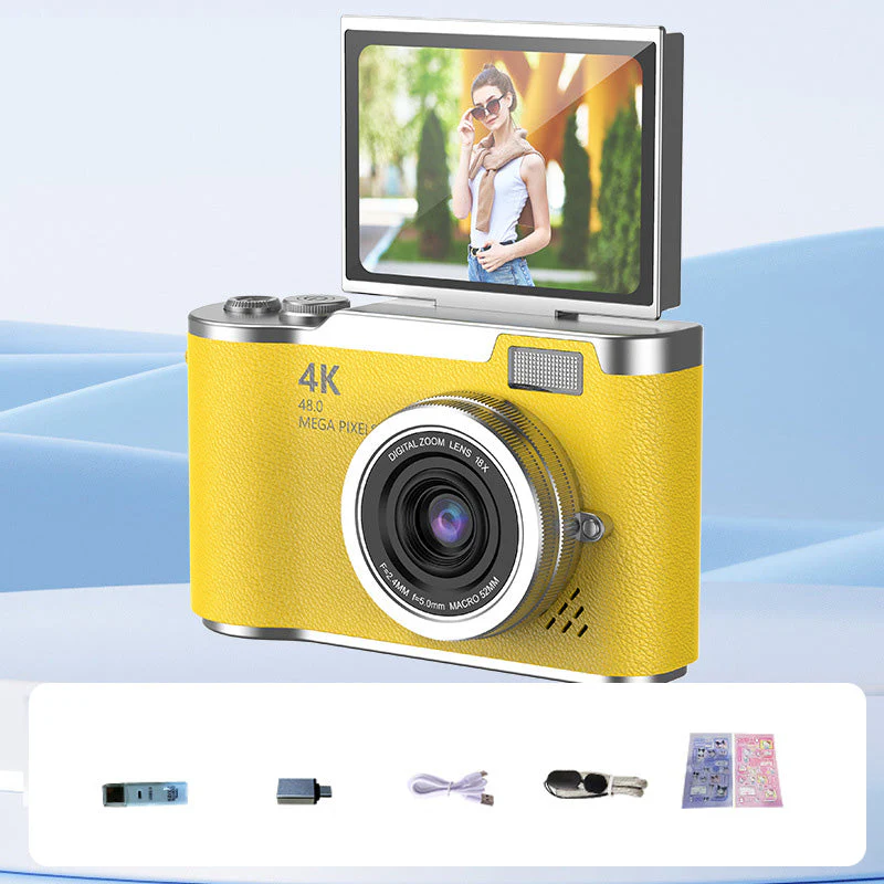 💎 60% OFF! 💎 4K HD Flip-Screen Digital Camera – 8X Zoom, Auto Focus & Rotating Screen for Vlogging & Selfies 📸🌈 - Image 22