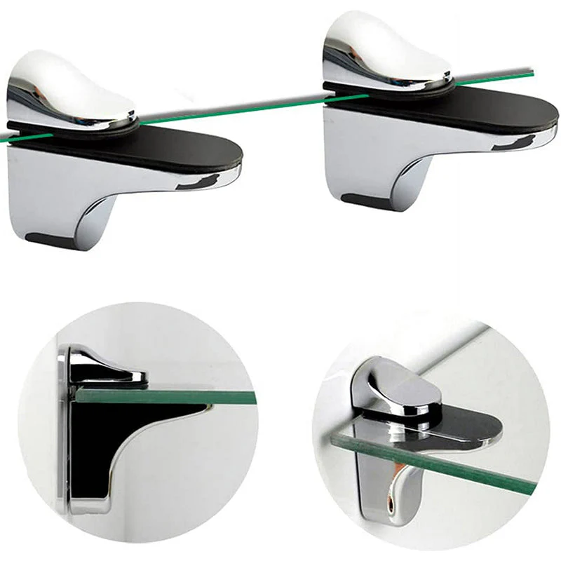 Adjustable Clamp Shelf Bracket for Wood & Glass - Image 4