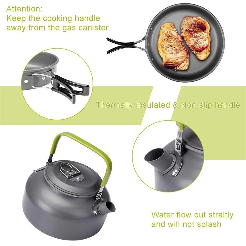 🔥Clearance Sale Limited Time Offe🔥Camping Cookware and Cutlery Set - Image 3