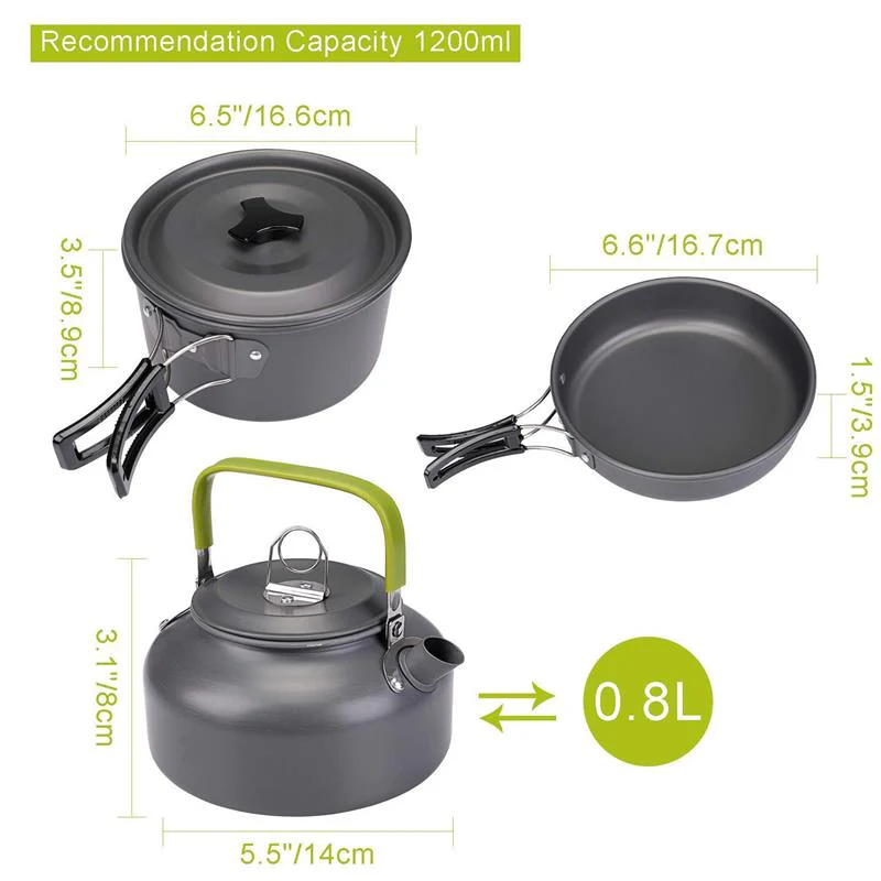 🔥Clearance Sale Limited Time Offe🔥Camping Cookware and Cutlery Set - Image 5