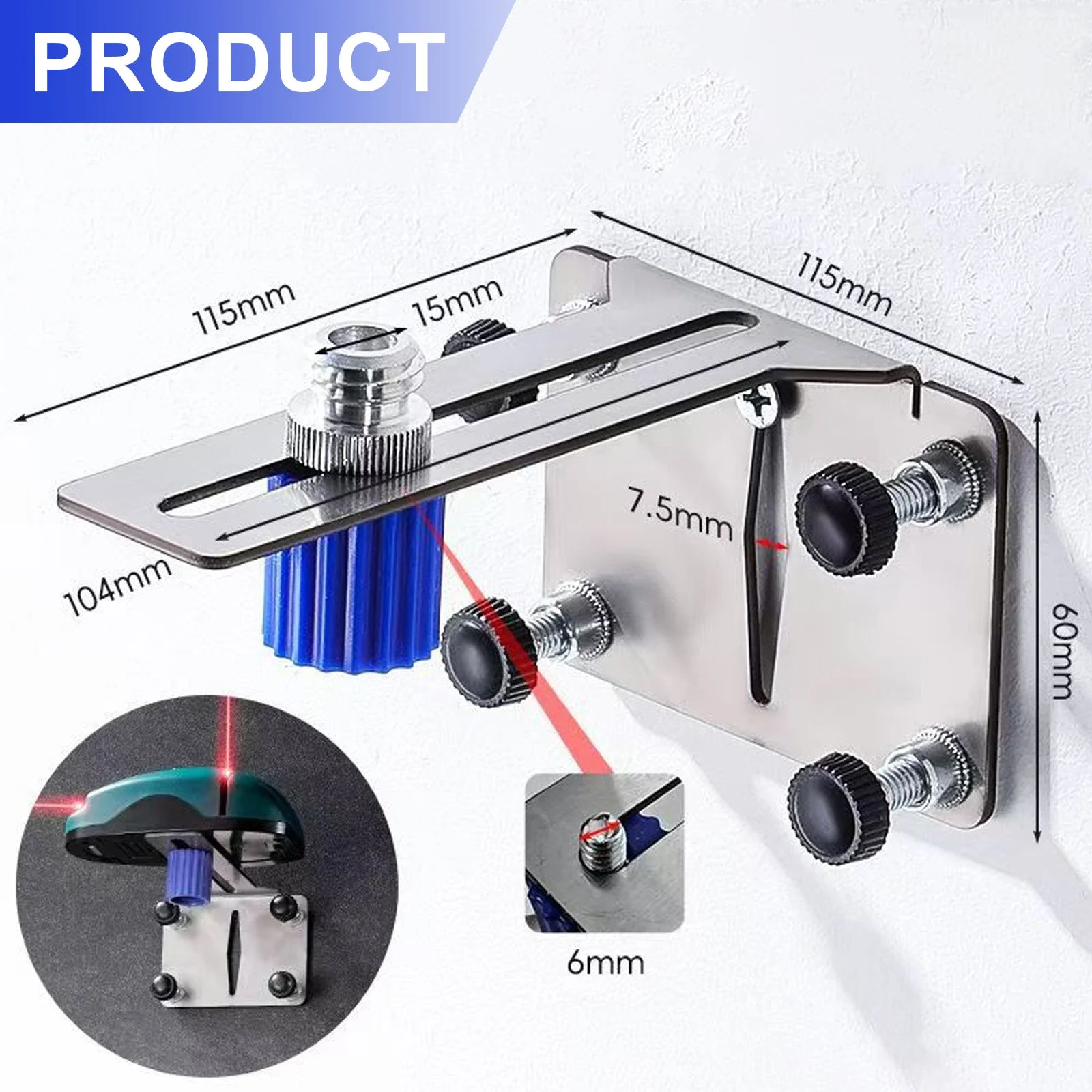 Alloy Steel L-Shape Leveling Wall Mounting Bracket - Image 8