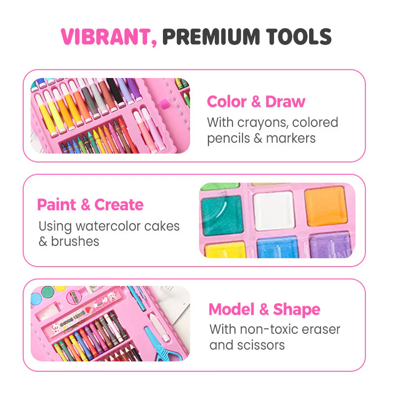 📢📢50 % OFF !!✨Deluxe 6-In-1 Art Creativity Set🎁The Best Present For Kids - Image 3