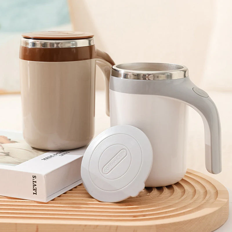 Automatic Magnetic Stirring Coffee Mug with Lid - Image 10