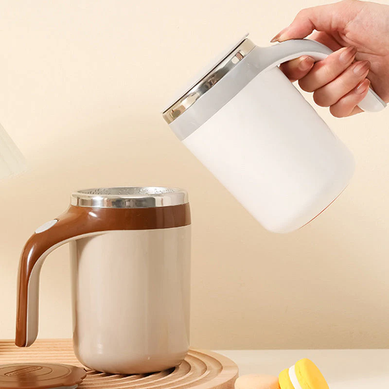 Automatic Magnetic Stirring Coffee Mug with Lid - Image 5