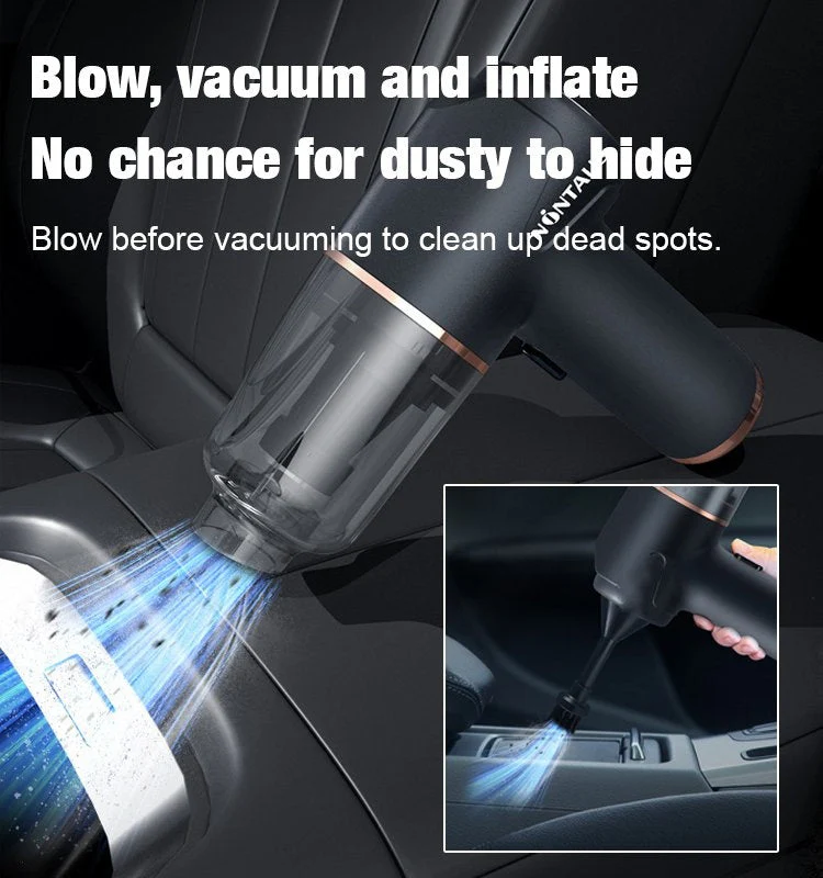 Blow, Vacuum and Inflate all-in-one Cordless Vacuum Cleaner for Home and Car - Image 4