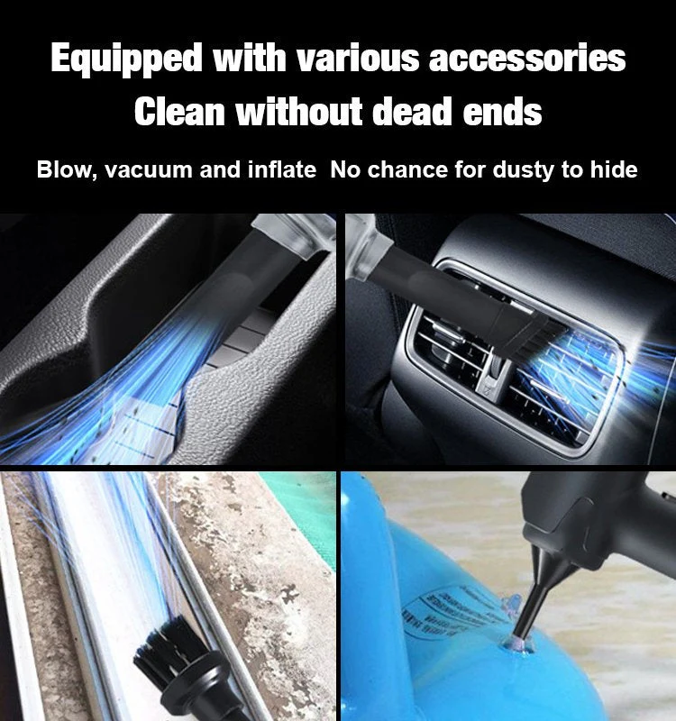 Blow, Vacuum and Inflate all-in-one Cordless Vacuum Cleaner for Home and Car - Image 6