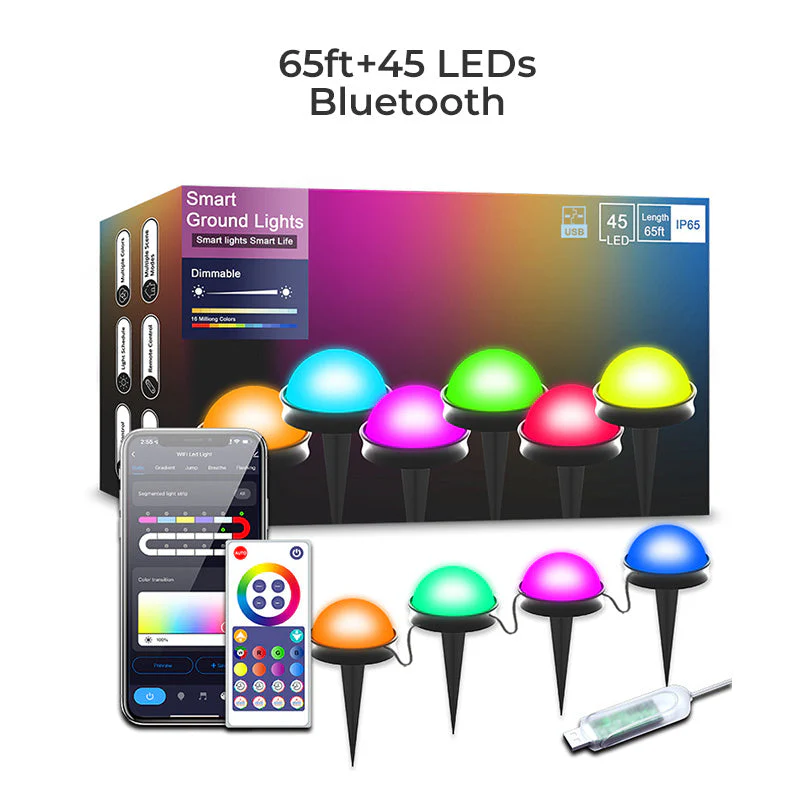 Bluetooth-Controlled Outdoor Ground String Lights - Image 15