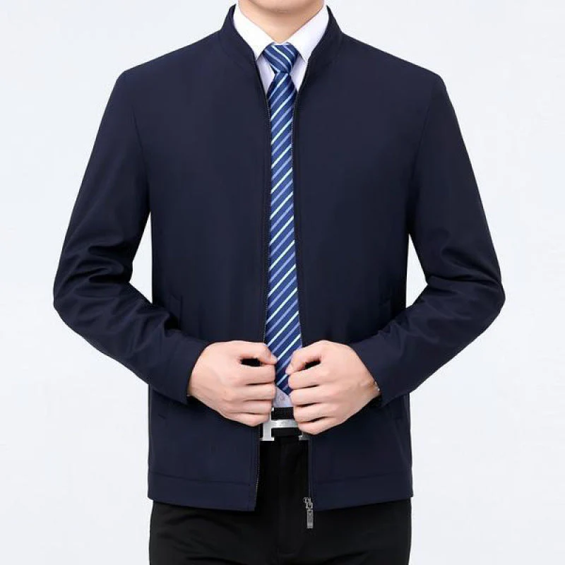 🔥Hot Sale 50% Off🔥Men's Fall Thin Standing Collar Jacket - Image 7