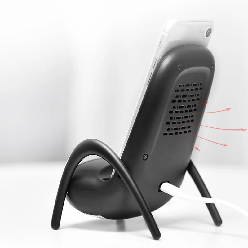 Portable Creative Mini Wireless Charger with Loudspeaker - Image 7