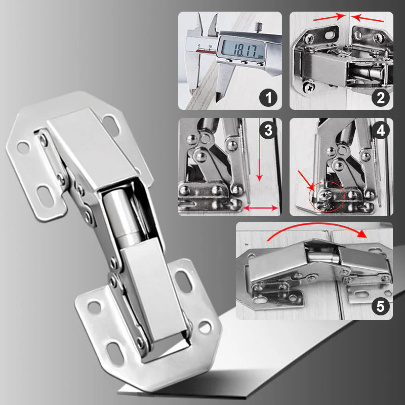 🔥Cabinet Hinges - Easy Installation of Bridge Door Hinges - Image 6