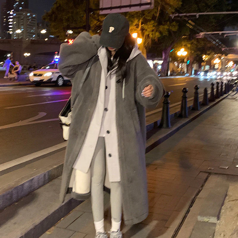 🎅🎄Christmas Sale🥳 2-Layered Faux Lambswool Hooded Coat Jacket(Great Sale⛄BUY 2 Get 5% OFF) - Image 12