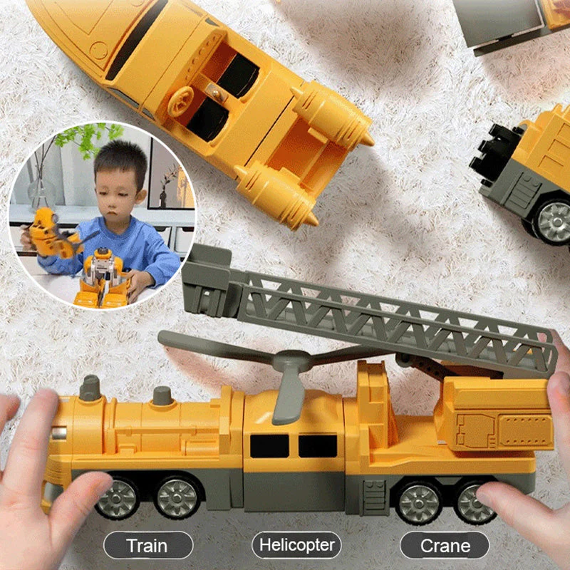 🔥49% Off🔥Magnetic Transform Engineering Car Assembled Toys - Image 2