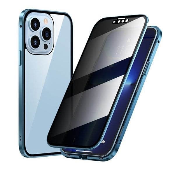 ✨ LAST DAY SALE 50% OFF ✨Magnetic iPhone case with privacy glass and metal frame - Image 12