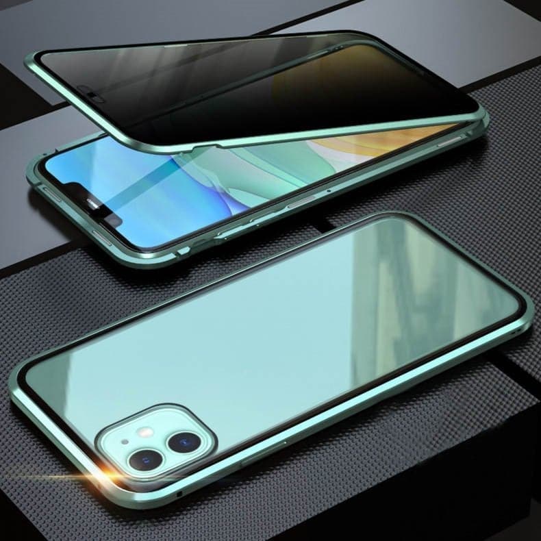 ✨ LAST DAY SALE 50% OFF ✨Magnetic iPhone case with privacy glass and metal frame - Image 14