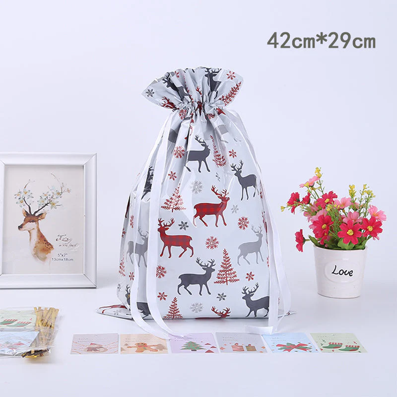 🎅Christmas Sales🎄Drawstring Christmas Gift Bags (Biodegradable) - Image 31