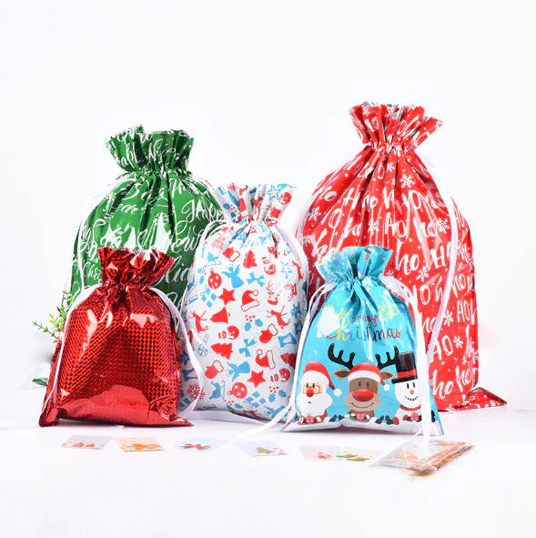 🎅Christmas Sales🎄Drawstring Christmas Gift Bags (Biodegradable) - Image 50