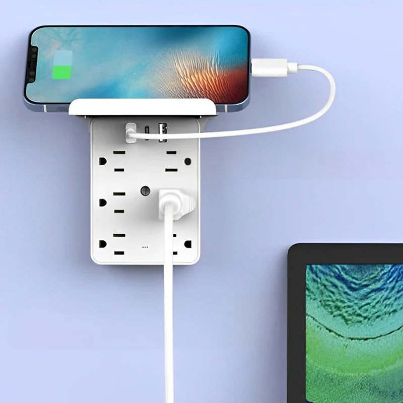 Compact Multi-Outlet Power Strip with USB - Image 5