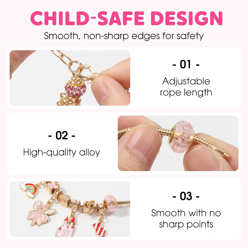 Creative Charm Bracelet Craft Kit for Kids - Image 3