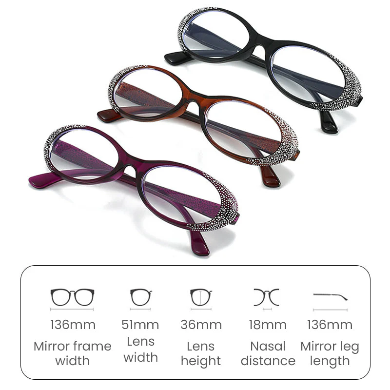 Cat Eye Reading Glasses with Blue Light Blocking - Image 7
