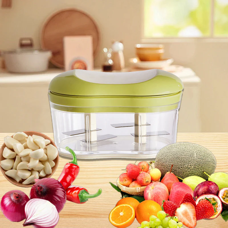 Hand-Powered Food Chopper and Condiment Maker - Image 8