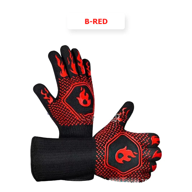 Durable Non-Slip Heat-Resistant BBQ Gloves - Image 12