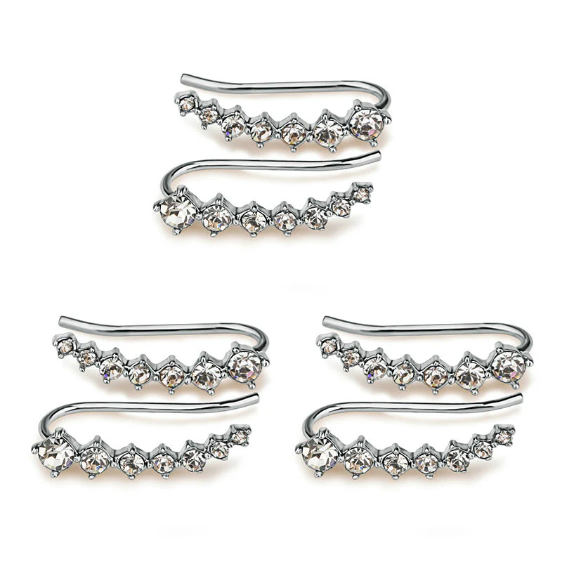 Ear Stud with Seven Stars and Diamonds - Image 23