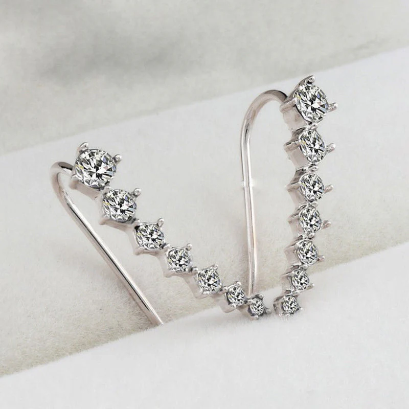 Ear Stud with Seven Stars and Diamonds - Image 4