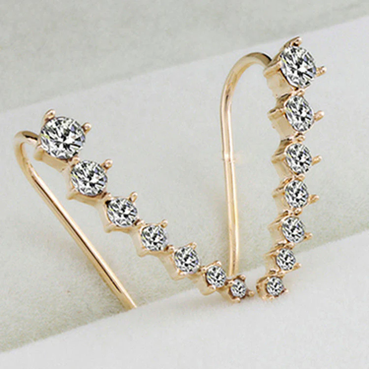 Ear Stud with Seven Stars and Diamonds - Image 5