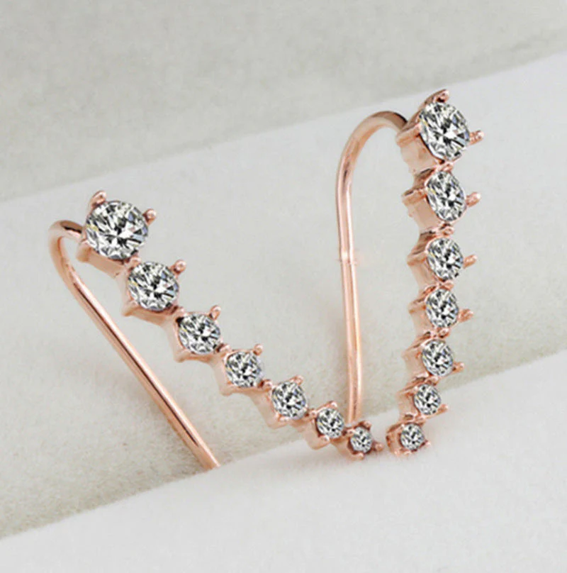 Ear Stud with Seven Stars and Diamonds - Image 6