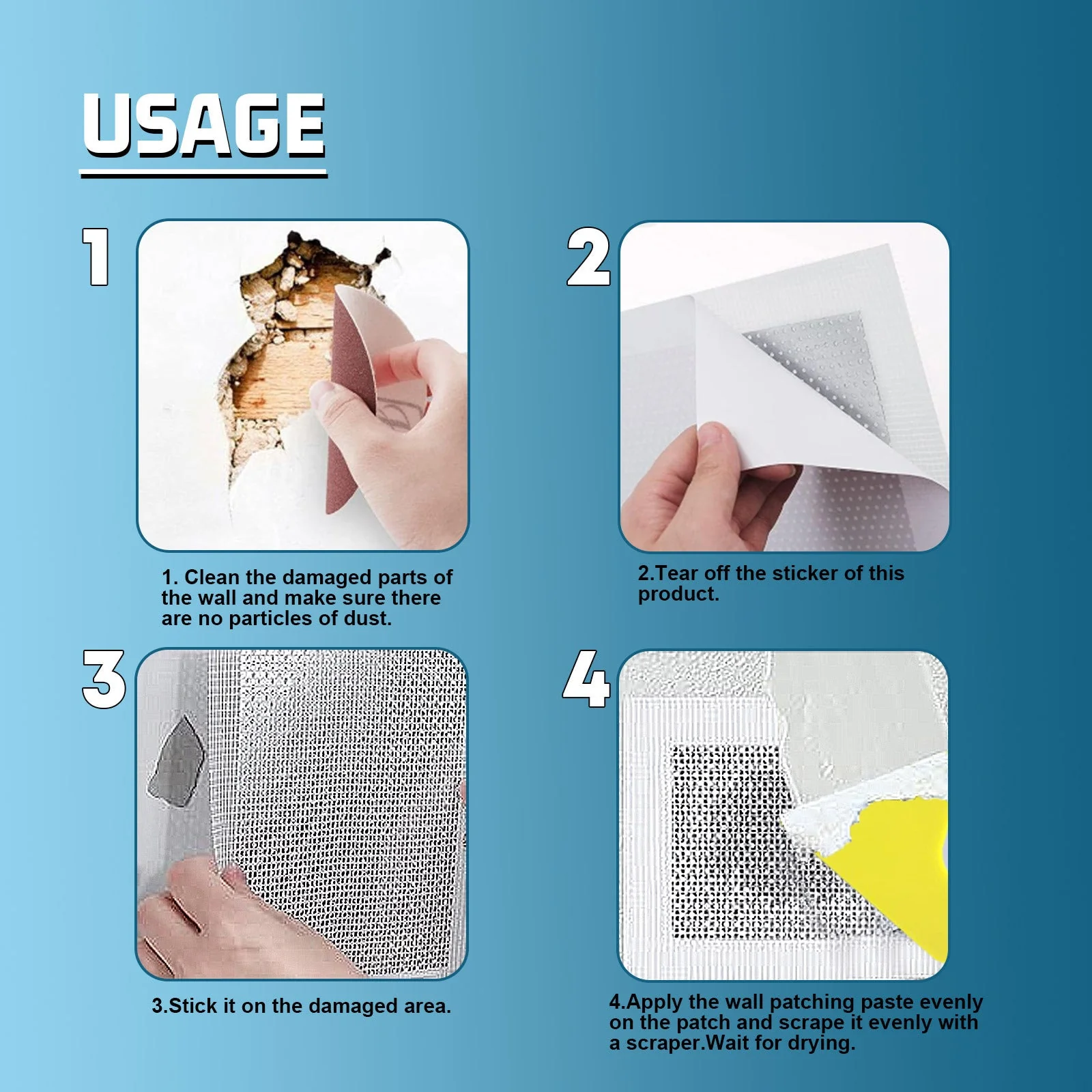 Efficient Waterproof Wall Hole Repair Paste Kit - Image 6