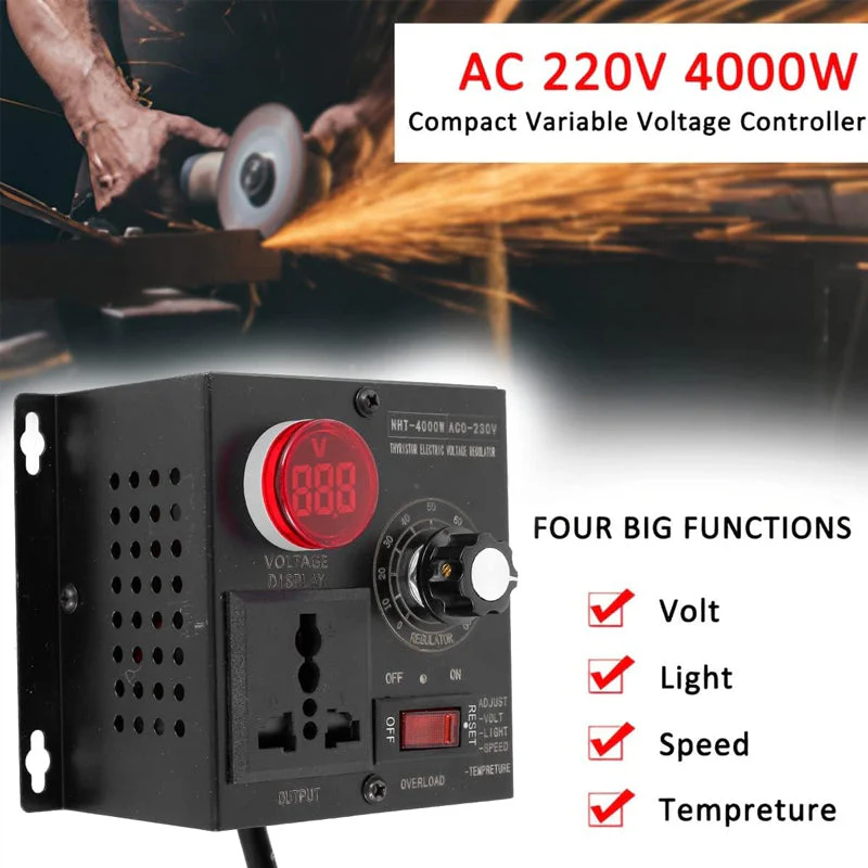 Electronic Voltage Regulator for Speed Temperature Light Regulation - Image 5