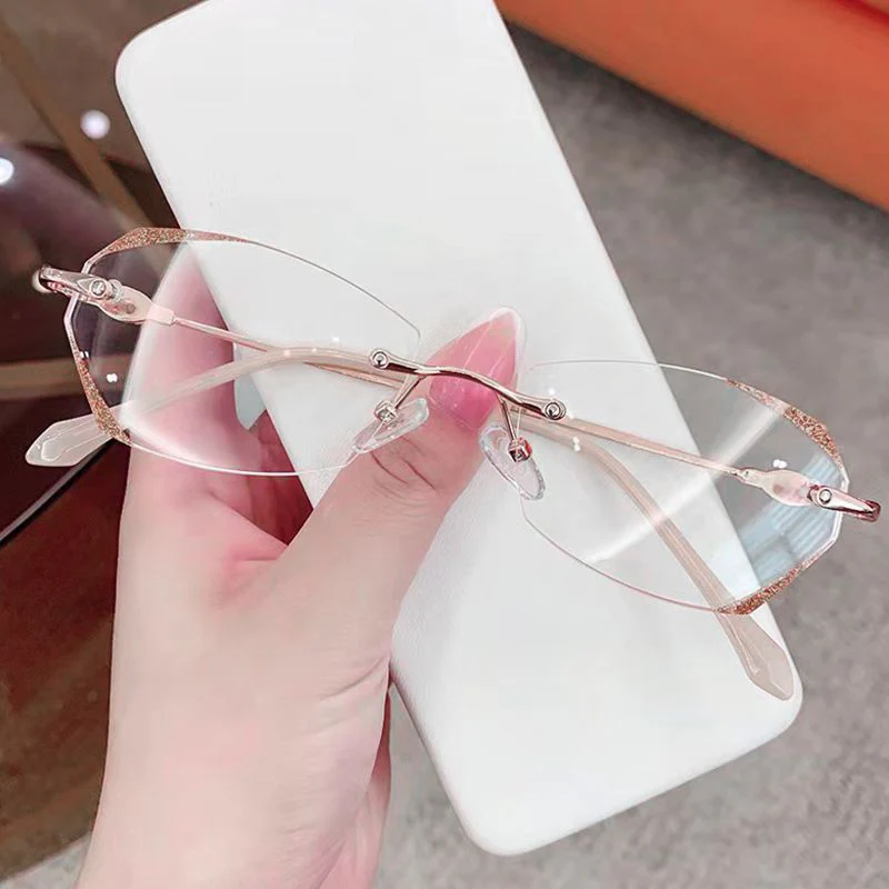 Fashion Anti-Blue Light Rimless Reading Glasses - Image 8