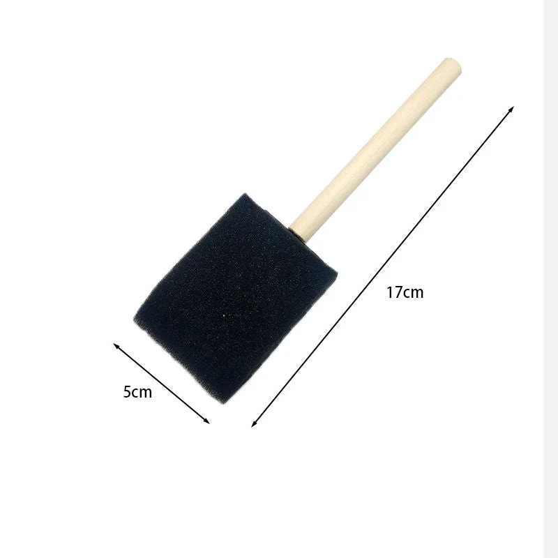 Foam Paint Brush with Wooden Handle - Art Supplies - Image 10