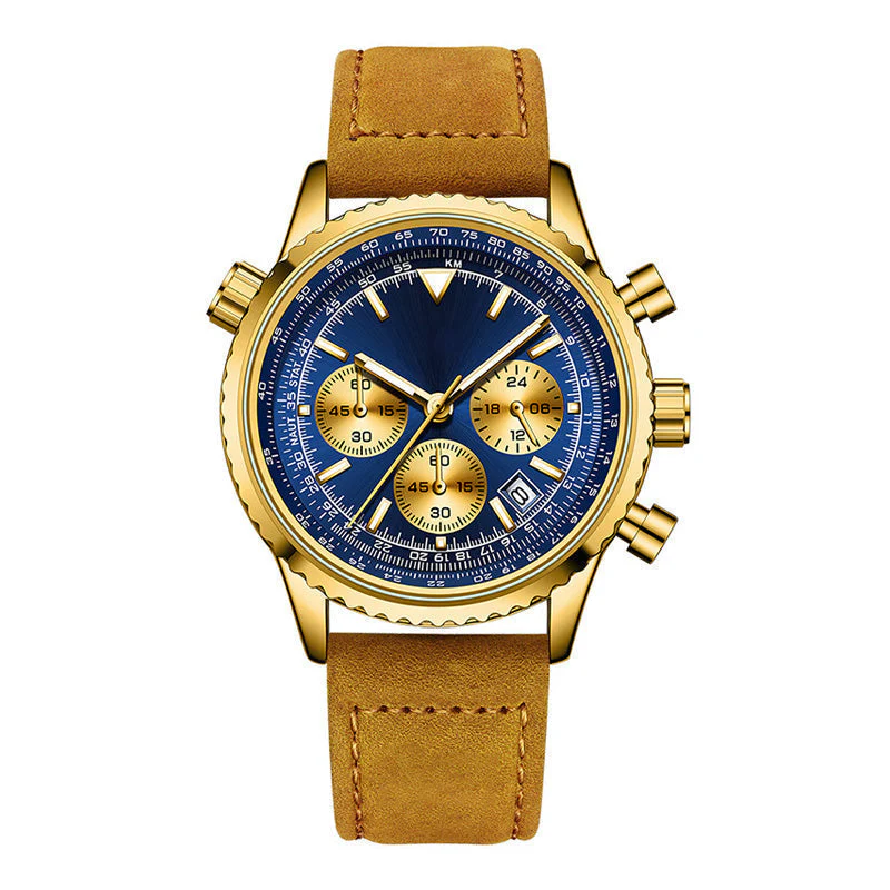 🔥(Best seller) Men's Multifunction Chronograph Waterproof Date Analog Quartz Watch - Image 14