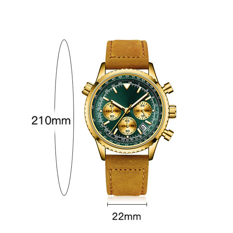 🔥(Best seller) Men's Multifunction Chronograph Waterproof Date Analog Quartz Watch - Image 9