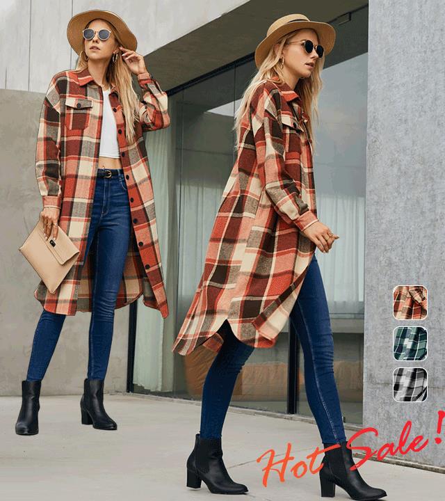 Grid Shirt Jacket - Image 5