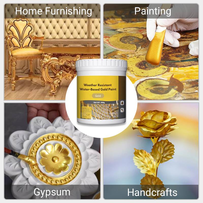 Weather Resistant Water-based Gold Paint - Image 5