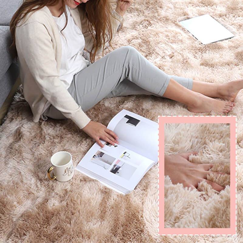Gradient Color Plush Floor Mat - Image 3
