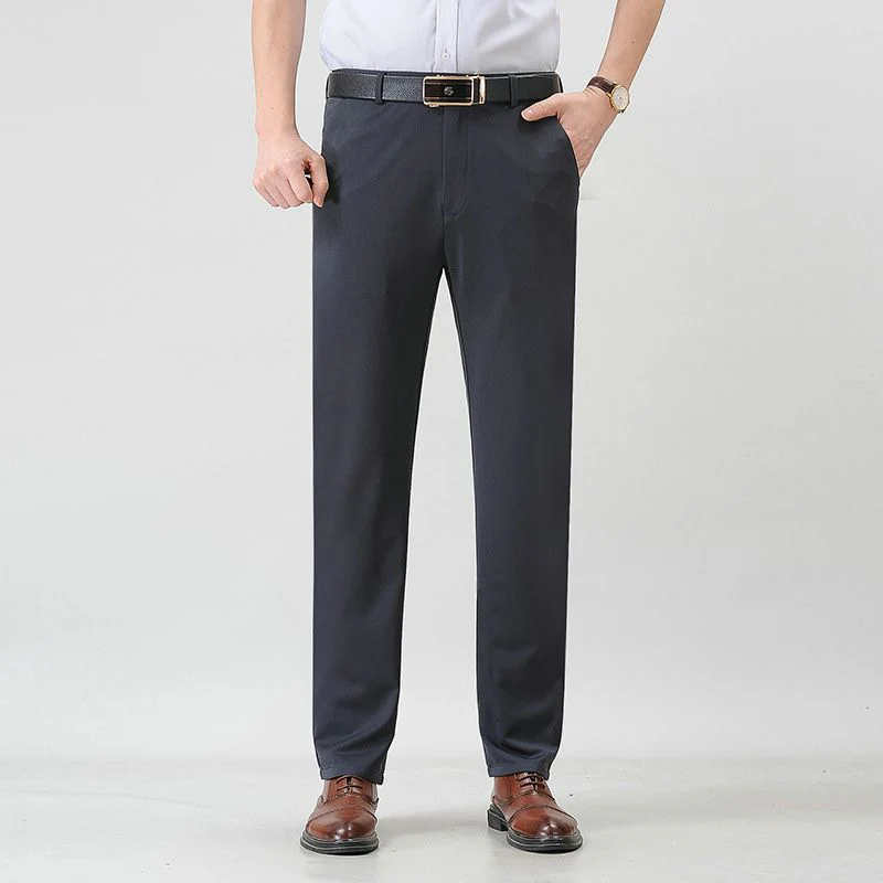 Men’s Fashionable Stretch Plush-lined Suit Pants - Image 11