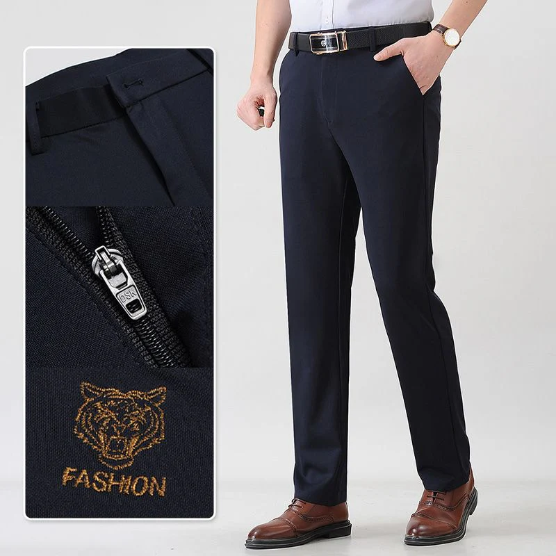Men’s Fashionable Stretch Plush-lined Suit Pants - Image 3