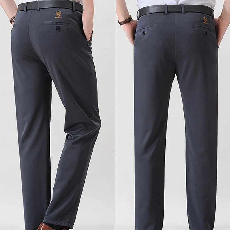 Men’s Fashionable Stretch Plush-lined Suit Pants - Image 5