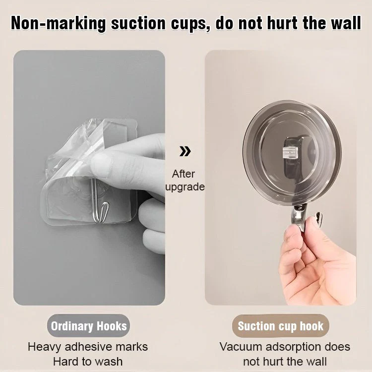 Powerful suction cup hooks no punching - Image 3