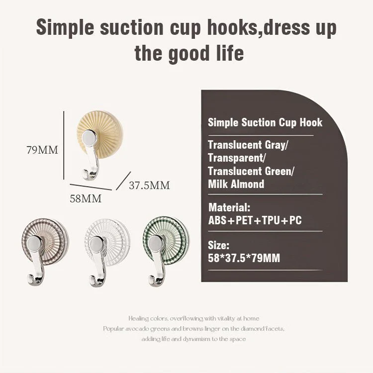 Powerful suction cup hooks no punching - Image 5