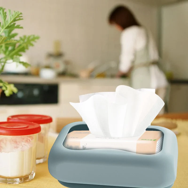 Household Silicone Suction Cup Tissue Box - Image 11